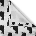 thumbnail image 4 of Ambesonne Cat Valance Pack of 2, Playful Black Kittens, 42"X12", Black White, 4 of 5