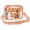 Orange, variant on Stadium Approved Clear Game Day Crossbody Bag - 9" x 7" x 2.5" Women's Clear Purse for Football Games, Concerts, Music Festivals & All Outdoor Events