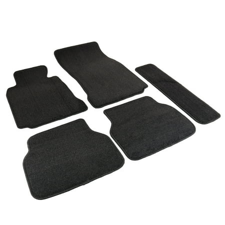 Spec-D Tuning For 1997-2003 Bmw E39 5-Series Black Carpet Front + Rear Floor Mats 5Pc Factory Fitment 1997 1998 1999 2000 2001 2002 (Best Bmw Chip Tuning)