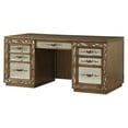 thumbnail image 5 of ACME Orianne Computer Desk and Hutch in Antique Gold, 5 of 10