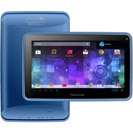 Visual Land Prestige 7" Touchscreen Android Tablet 8GB - Sky Blue