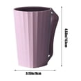thumbnail image 3 of Vaso de plástico reutilizable para cepillo de dientes DcGZvy, con asa, para baño, para niños y adultos, ideal como regalo de San Valentín., 3 of 6