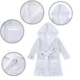 Esaierr kids Toddler Girls Bathrobes for Newborn Hooded Robes velvet