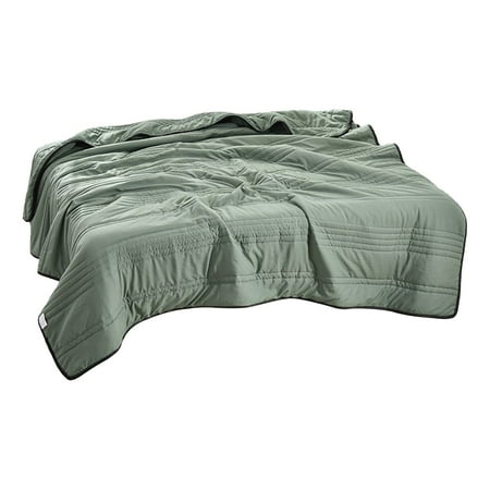Ice Silk Cooling Blanket for Summer - Queen Size Lightweight & Breathable Bedding for Hot Sleepers, Air Conditioning Blanket, Cold Feel Cover for Sweat-Free Nights, Machine Washable Ciozy