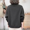 thumbnail image 4 of Stralyhd Womens Sweatshirt Oversized Long Sleeve Mock Neck Sweater 2026 Winter Casual Fashion Pullover Top Comfy Loose Outfits Clothes Basic Lounge Wear Black 5XL, 4 of 4