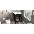 thumbnail image 5 of 20-Inch Black Bathroom Vanity with Sink, Solid Wood Legs, Adjustable Shelf, Tilt-Out Drawer, Modern Freestanding Cabinet with Zinc Alloy Knobs for Small Bathroom Storage, 5 of 9