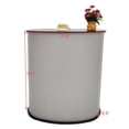 thumbnail image 2 of 36.4" Tall X 35.6" Wide X 17" Deep Portable Lightweight Tradeshow Podium Lectern Pulpit Economy Event Party Wedding White Or Black Easy to Carry Speaker Organizer Table Countertop, 2 of 5