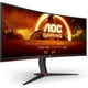 thumbnail image 1 of AOC - CU34G2XP Monitor de Juegos Curvo VA de 34", WQHD (3440x1440), 180 Hz, 1 Ms, Freesync, HDR 400 - Negro/plata/rojo, 1 of 5