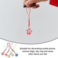 thumbnail image 2 of 5Pcs Beckoning Cat Keychains with Bell Pet Bell Pendant Phone Lanyard Decor, 2 of 4