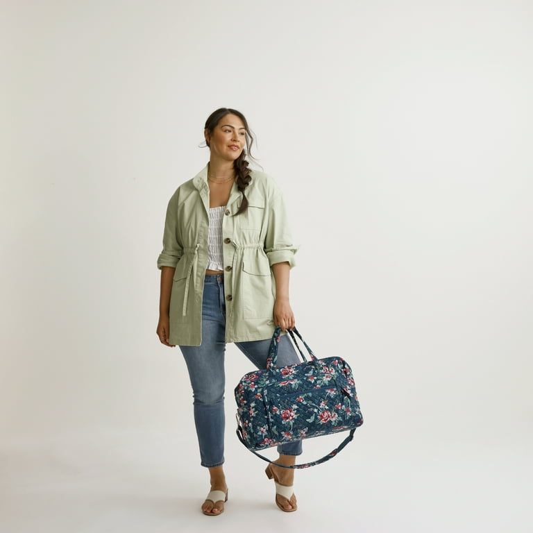 Vera Bradley Women's Cotton Grand Weekender Travel Bag Perennials ...