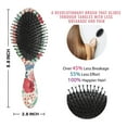 thumbnail image 6 of Hair Brush Floral Rose Cushion Base Hair Brushes Touch Paddle Double Sided Pattern Oval Hairbrush, 6 of 7