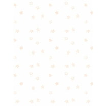 Fantasy Butterfly Stars Removable Vinyl Wallpaper by Barbie - Peach