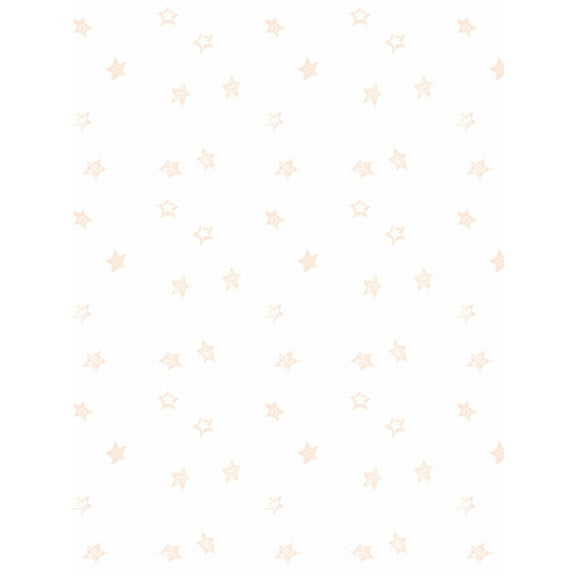 Fantasy Butterfly Stars Removable Vinyl Wallpaper by Barbie - Peach