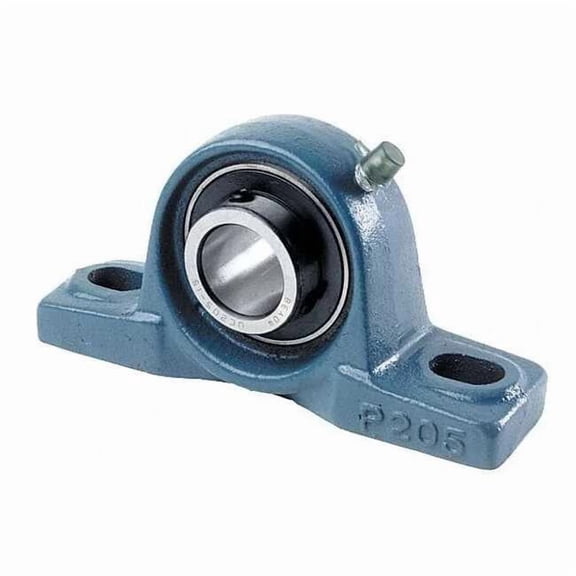 Pillow Block Bearing, 1 in Bore, Cast Iron, Set Screws, 1 27/64 in Shaft Height