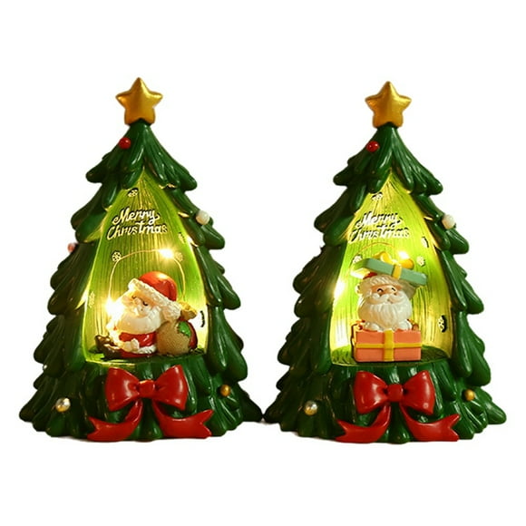 Muñeca de Luz de Noche Navideña de Decoración Navideña Estatua Decorativa para el Hogar para Niños y Amigos