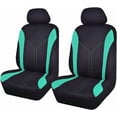 thumbnail image 1 of Car Seat Covers Front Seats and Rear Bench Air Mesh Fabric Rear Bench Split Polyester Easy Installation SUV CAR Woman Lady Femal ( Mint Full Set), 1 of 8