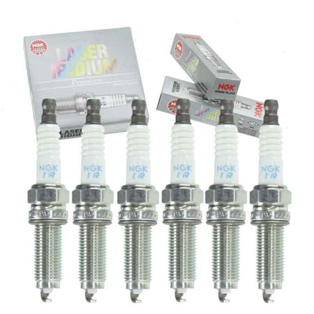 For Acura RL Honda Accord NGK Laser Iridium Resistor Set of 6 Spark Plugs 5787
