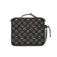 thumbnail image 3 of Game Controller Black Pattern Insulated Lunch Bag with Shoulder Strap and Bottle Holder,Bento School Lunch Bag Box,11x9.5x3.5 Inches, 3 of 5