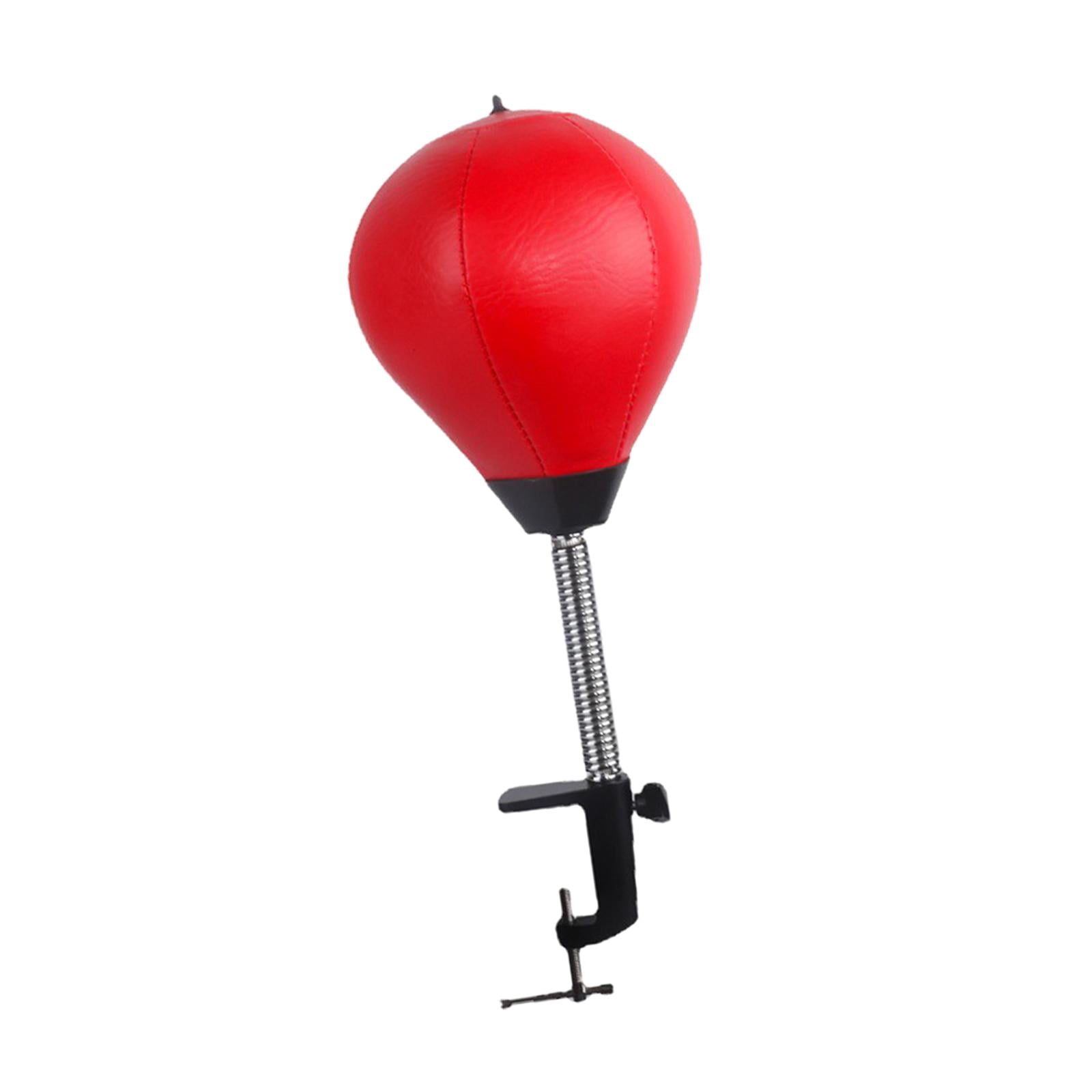 funtasica Desktop Punching Bag Workout with Desk Clamp for Home Office with Inflator Heavy Duty Anger Management Toys Focus Bag Fitness red