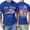 Blue #12, variant on 250 Years Of Freedom Shirts for Men Crew Neck American Flag Causal Tops Short Sleeve Usa Star Stripes American Birthday Tshirts Freedom Comfy Clothes Blue XL