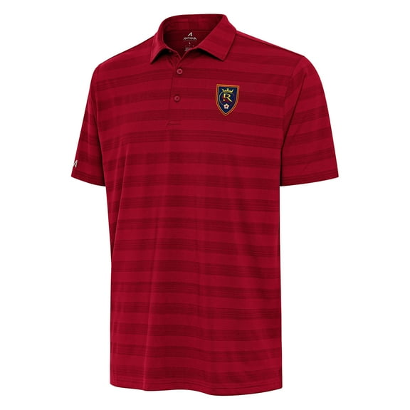 Men's Antigua Red Real Salt Lake Tunnel Polo