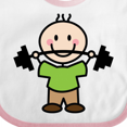 thumbnail image 4 of Inktastic Weightlifting Boy Weightlifter Exercise Boys Baby Bib, 4 of 4