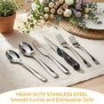 thumbnail image 3 of 48 Pieces Silverware Set with Steak Knives, Stainless Steel Flatware Cutlery Set for 8, Fancy Tableware Eating Utensils for Home Kitchen Restaurant Hotel, Dishwasher Safe by Kosbon, 3 of 12