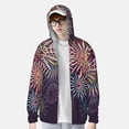 thumbnail image 2 of Fotbe Fireworks2 Chaqueta con Protección Solar UPF 50+ para Hombre y Mujer, Camisa con Capucha y Bolsillos-Medium, 2 of 7