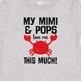thumbnail image 4 of Inktastic My Mimi and Pops Love Me Boys or Girls Baby T-Shirt, 4 of 5