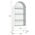thumbnail image 3 of SUPEER 73-Inch Arched Metal Storage Display Cabinet with Drawers，Assembly Required, 3 of 7