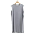 thumbnail image 4 of yillto Mens Sleepshirts Sleeveless Lounge Sleepwear Nightshirt Big and Tall Pajamas Nightgowns L-3XL, 4 of 7