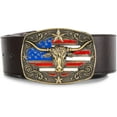 thumbnail image 3 of Cowboy Belt Buckle for Men Western Cowgirl Rodeo Longhorn Bull Belt Buckles, 3 of 7