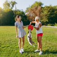 thumbnail image 2 of Red+Green - Dog Frisbee 2 Discs 17cm Natural Rubber Dog Toy, 2 of 5