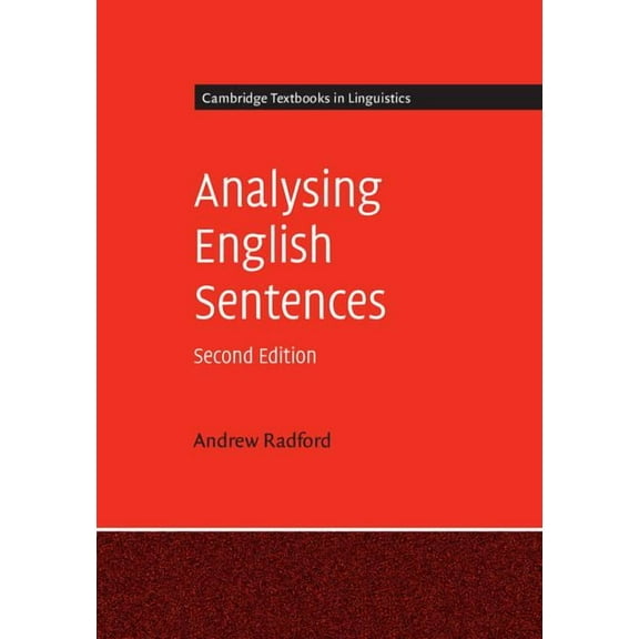 Cambridge Textbooks in Linguistics Analysing English Sentences, (Paperback)