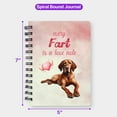 thumbnail image 5 of Every Fart is Love Note Vizsla Guilty Face Happy Valentine's Spiral Bound Journal Vizslas Dog Lover Gifts Idea 5x7in Spiral Notebook - 01016, 5 of 5