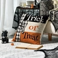 thumbnail image 5 of Sm:)e Black Trick or Treat Ghost Pumpkin Happy Halloween Pillow Covers 18x18 Inch Set of 2, Cushion Covers for Sofa Home Decor, 5 of 8