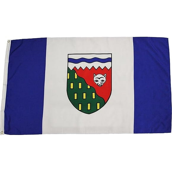 NORTHWEST TERRITORIES CANADIAN PROVINCIAL LARGE 3 X 5 FEET FLAG WITH 2 GROMMETS CANADA PROVINCE