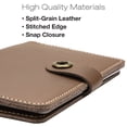 thumbnail image 4 of Excello Global Products Leather Travel Wallet Passport Holder with RFID Blocking and 5 Journals - EGP-HD-0109, 4 of 7