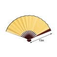 thumbnail image 3 of Clap Fans for Line Dancing Ikeay "Elegant Blank Silk Folding Fan Versatile Accessory for Dance Performances And Themed Events A of to Any Occasion" Large Hand Fans for Dance, 3 of 5