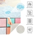 thumbnail image 3 of Yayeee Bath Rugs for Bathroom Floor Set of 2 Non Slip Fluffy Soft Absorbent Mat, Colorful Checkered Pattern, 3 of 7