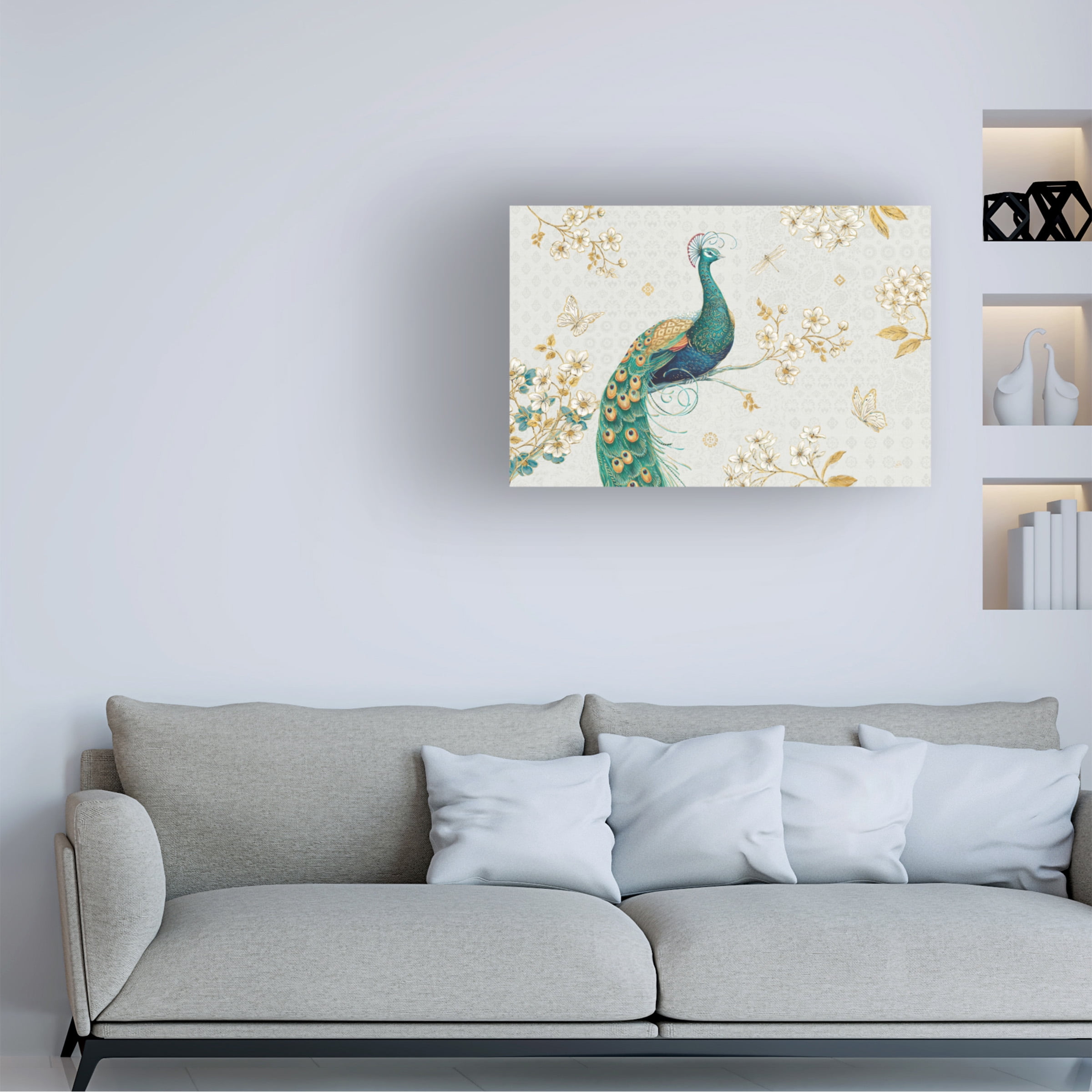 Daphne Brissonnet 'Ornate Peacock I' Canvas Art