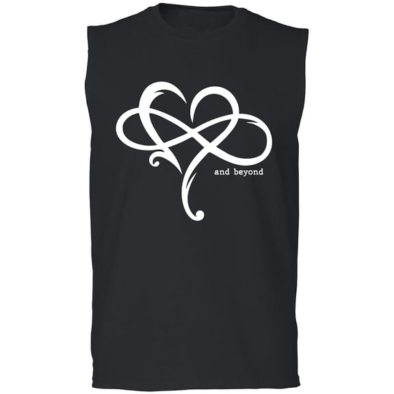 Heart Infinity and Beyond Adult Sleeveless Tee