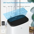 thumbnail image 2 of Black 14000Btu Portable Air Conditioner with Remote Control,Quiet AC Unit with Cool, Dehumidifier & Fan Mode Room Cooling Up to 700 sq ft,24 Hour Timer, Window Installation Kit for Home, 2 of 6