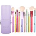 thumbnail image 1 of Makeup Brushes 10-Pieces Colorful Wood Handles Synthetic Hairs Makeup Brush Set with Cosmetic Brush Holder, 1 of 4