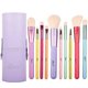 thumbnail image 1 of Makeup Brushes 10-Pieces Colorful Wood Handles Synthetic Hairs Makeup Brush Set with Cosmetic Brush Holder, 1 of 4