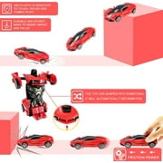 Toy Cars for 2-7 Year Old Boys, Transforming Toys Cars for 3 Year Old Boys and Toddlers, Robot Cars Toys for 4 Year Old