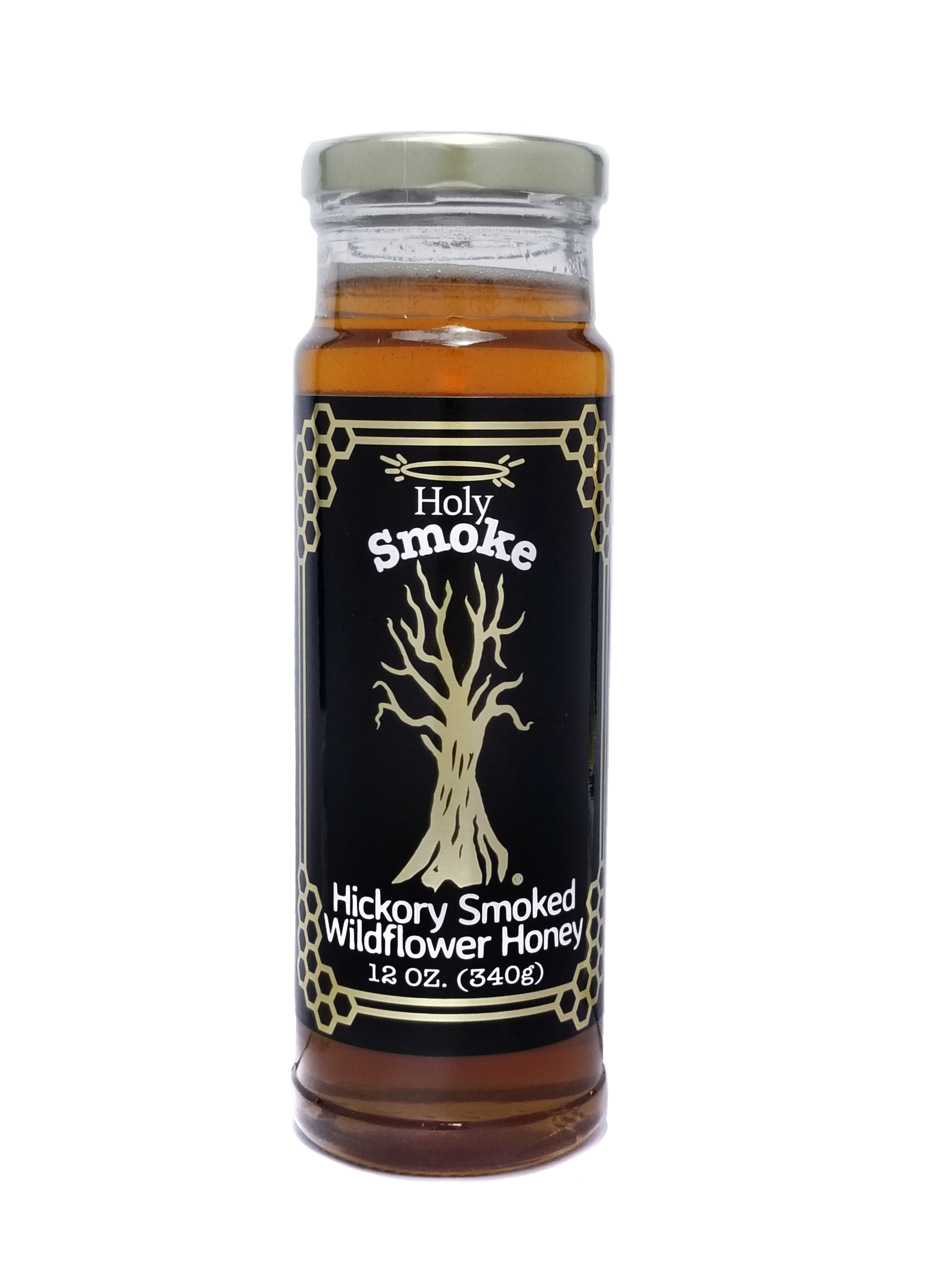 Holy Smoke Hickory Smoked Wildflower Honey 12 oz.