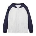 thumbnail image 6 of LYMAYTER ‌‌Women Zip Up Hoodie Color Block Long Sleeve Casual Lightweight Hooded Sweatshirt with Pocket, 6 of 7