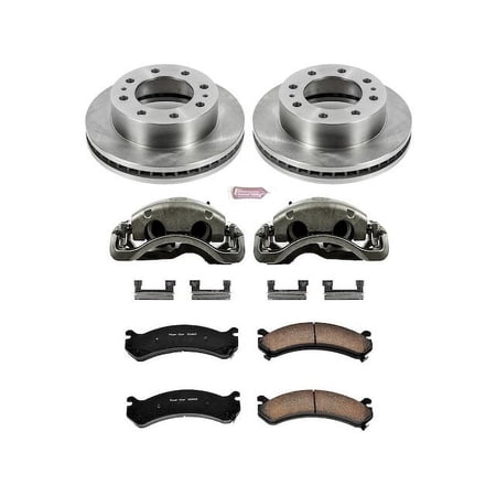Front Brake Pad and Rotor Kit - Compatible with 2001 - 2010 Chevy Silverado 2500 HD 2002 2003 2004 2005 2006 2007 2008 2009