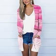 thumbnail image 2 of CEHVOM Veste Cardigan à Imprimé Floral pour Femmes, à Manches Longues et à Col Rond, Liquidation, 2 of 5
